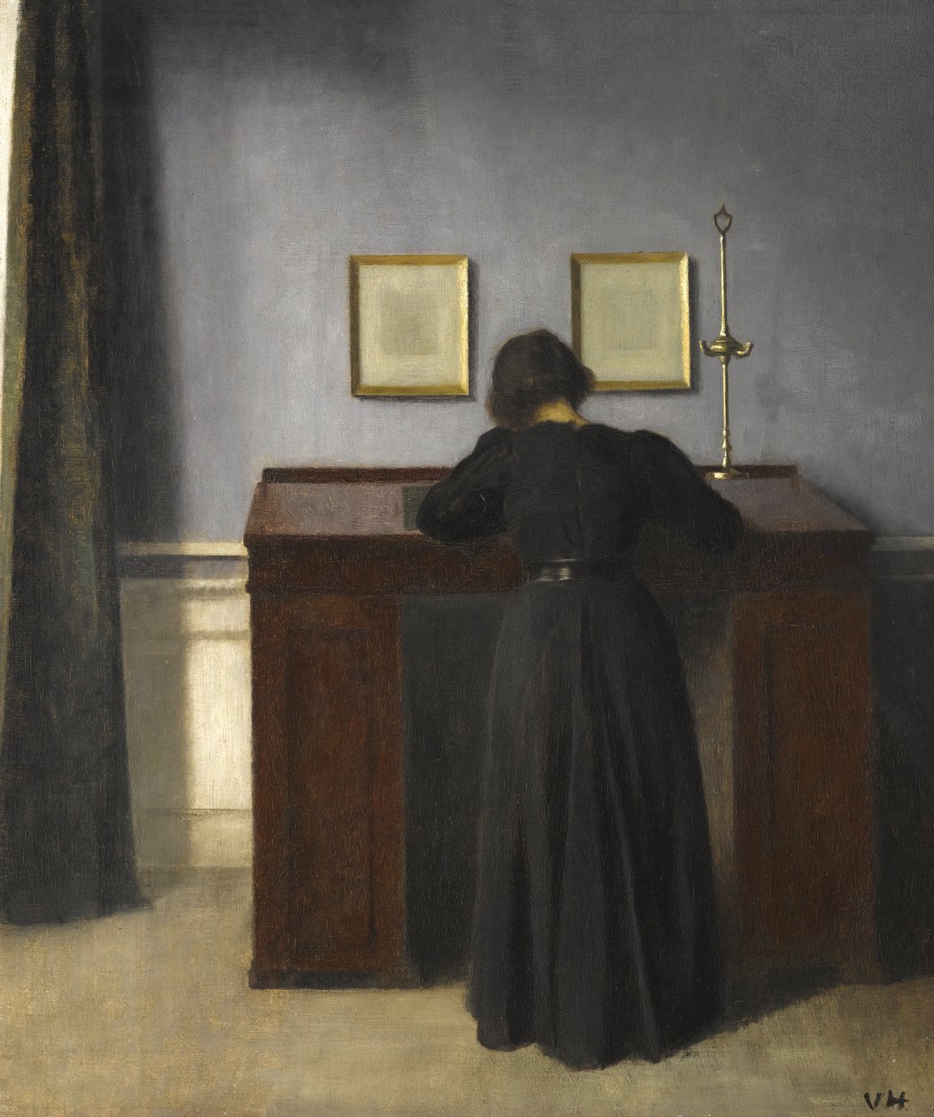 Ida stojící u stolu, 1900 od Vilhelm Hammershoi