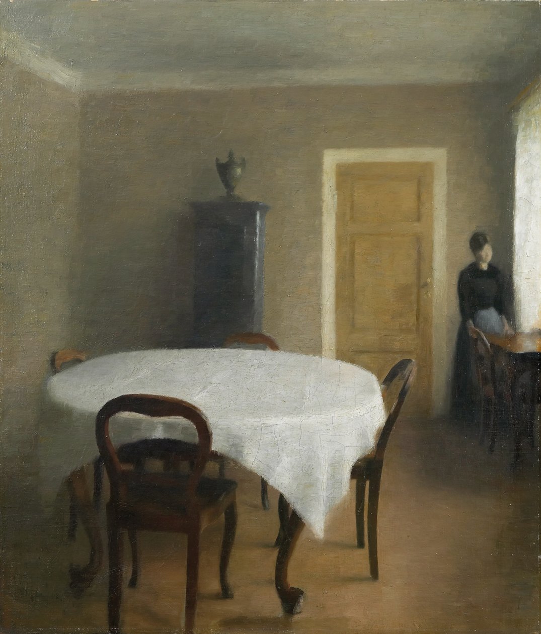 Interiér, jídelna v Hammershøi