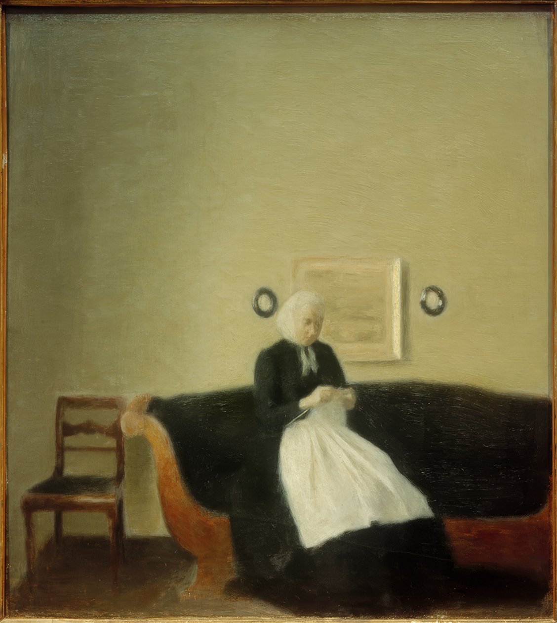Matka umělce od Vilhelm Hammershoi