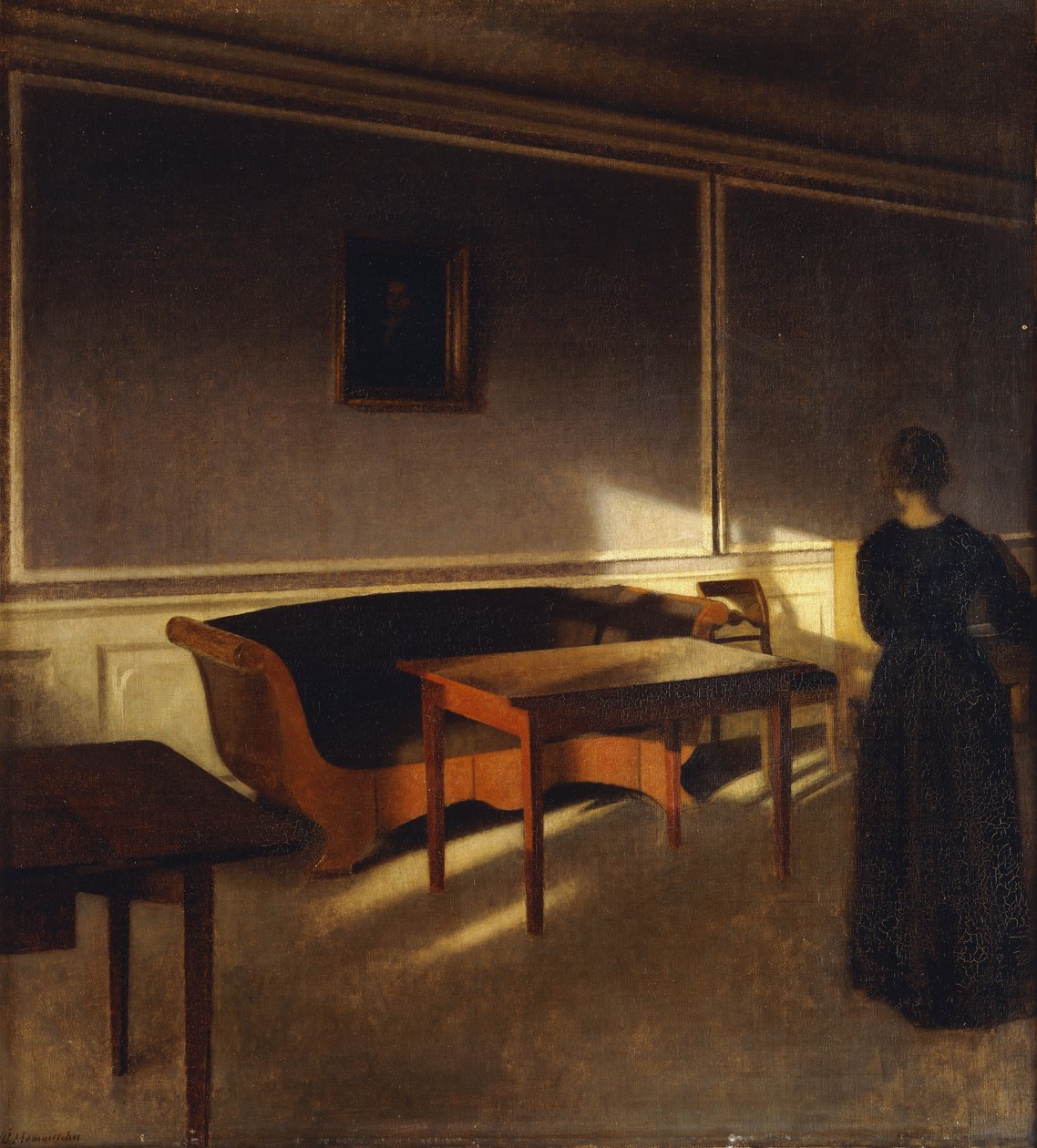 Slunce v obývacím pokoji, č. 1, 1903 od Vilhelm Hammershoi