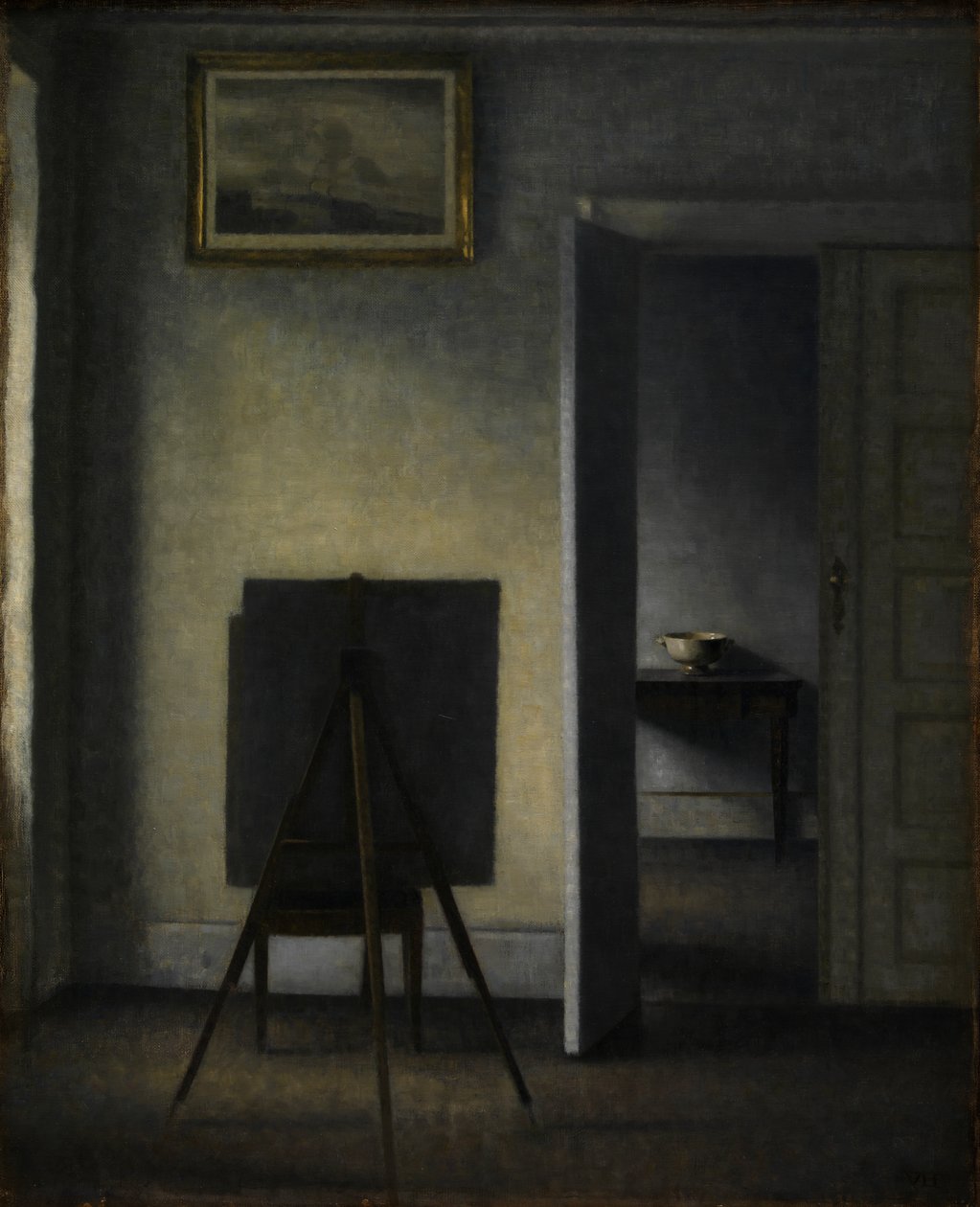 Umělcův stojan, 1910 od Vilhelm Hammershoi