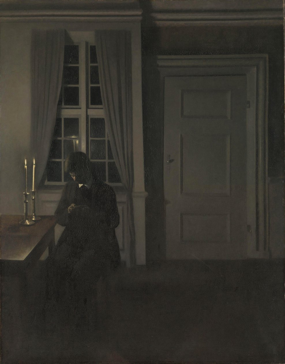 Sběratel mincí, 1904 od Vilhelm Hammershoi