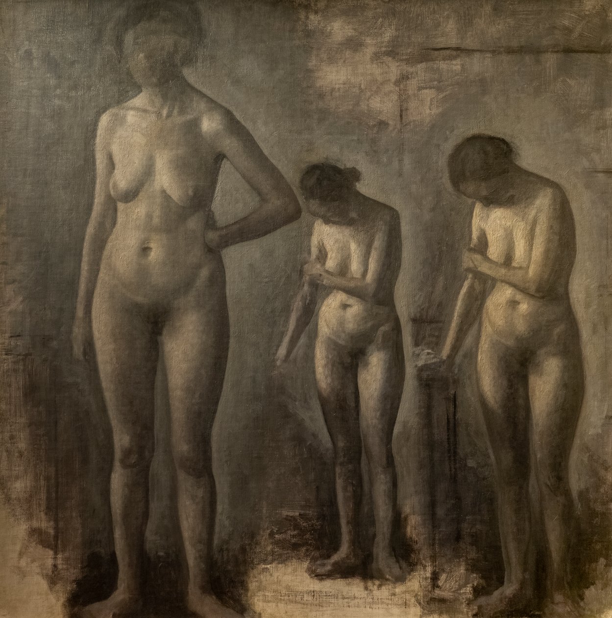 Tři studie ženského aktu od Vilhelm Hammershoi