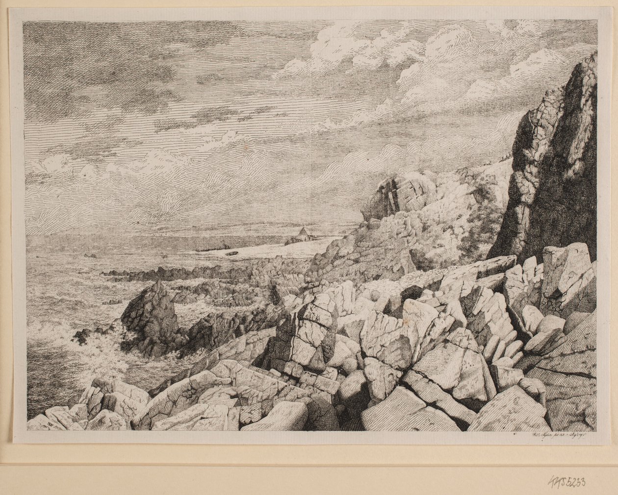 Bornholmské skalnaté pobřeží od Vilhelm Kyhn