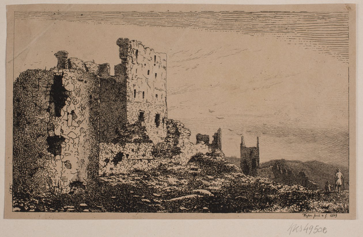 Hammershus na Bornholmu od Vilhelm Kyhn