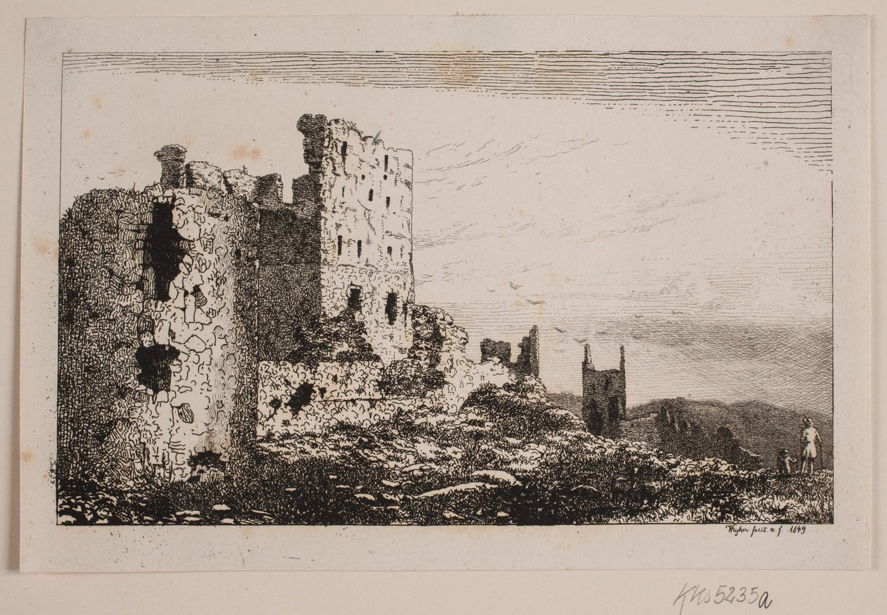 Hammershus na Bornholmu od Vilhelm Kyhn