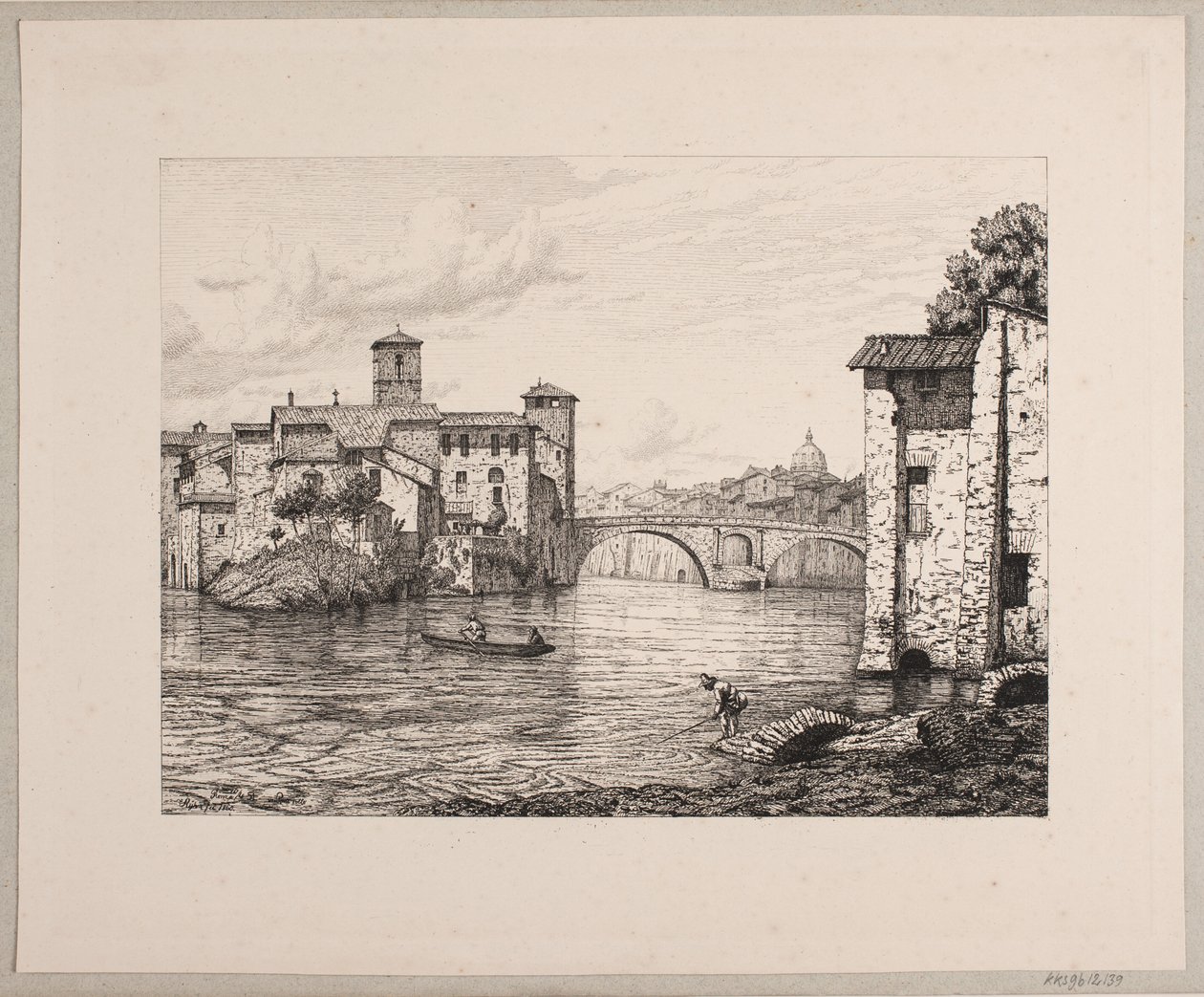 Odjeďte na Ponte Rotto i Rom od Vilhelm Kyhn