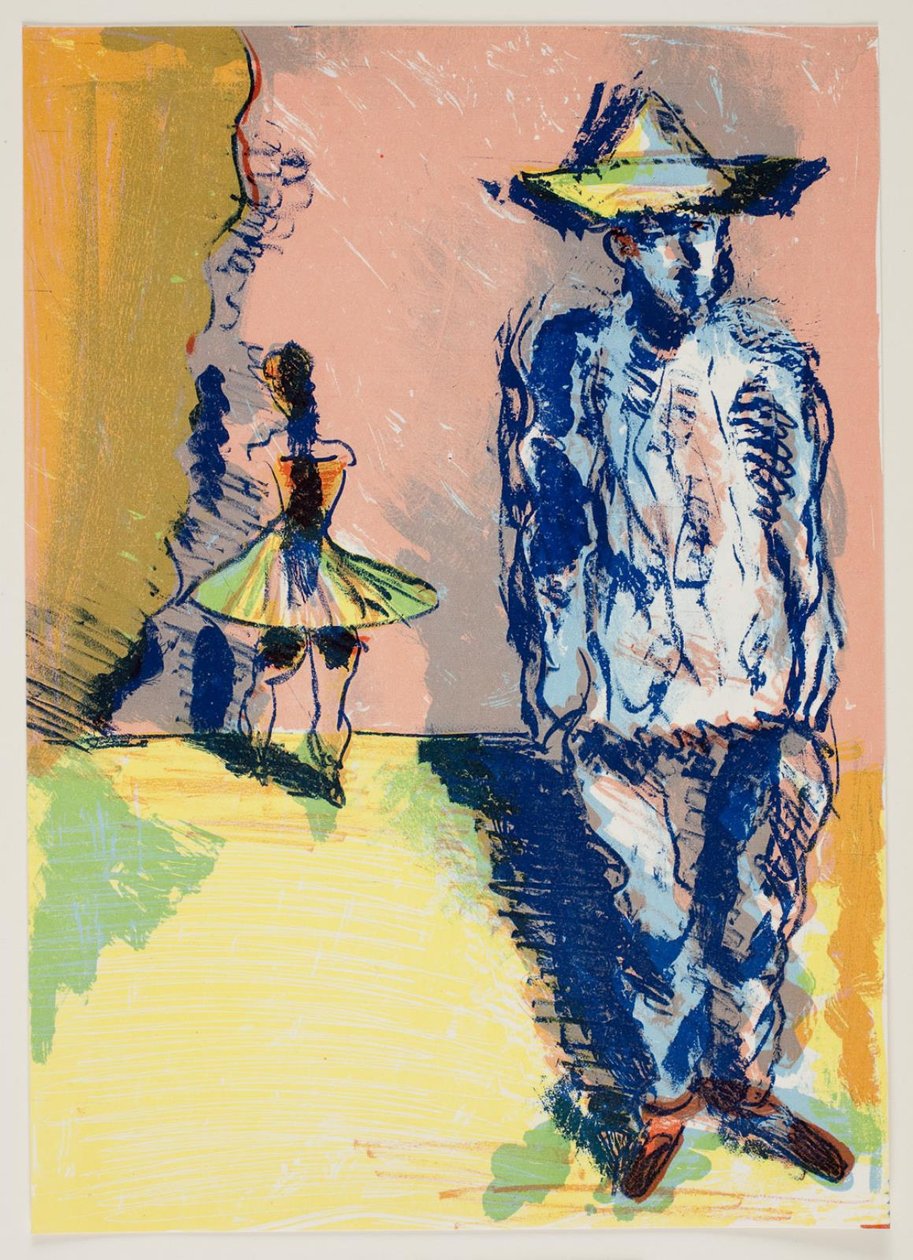 Pierrot a Colombine od Vilhelm Lundstrøm