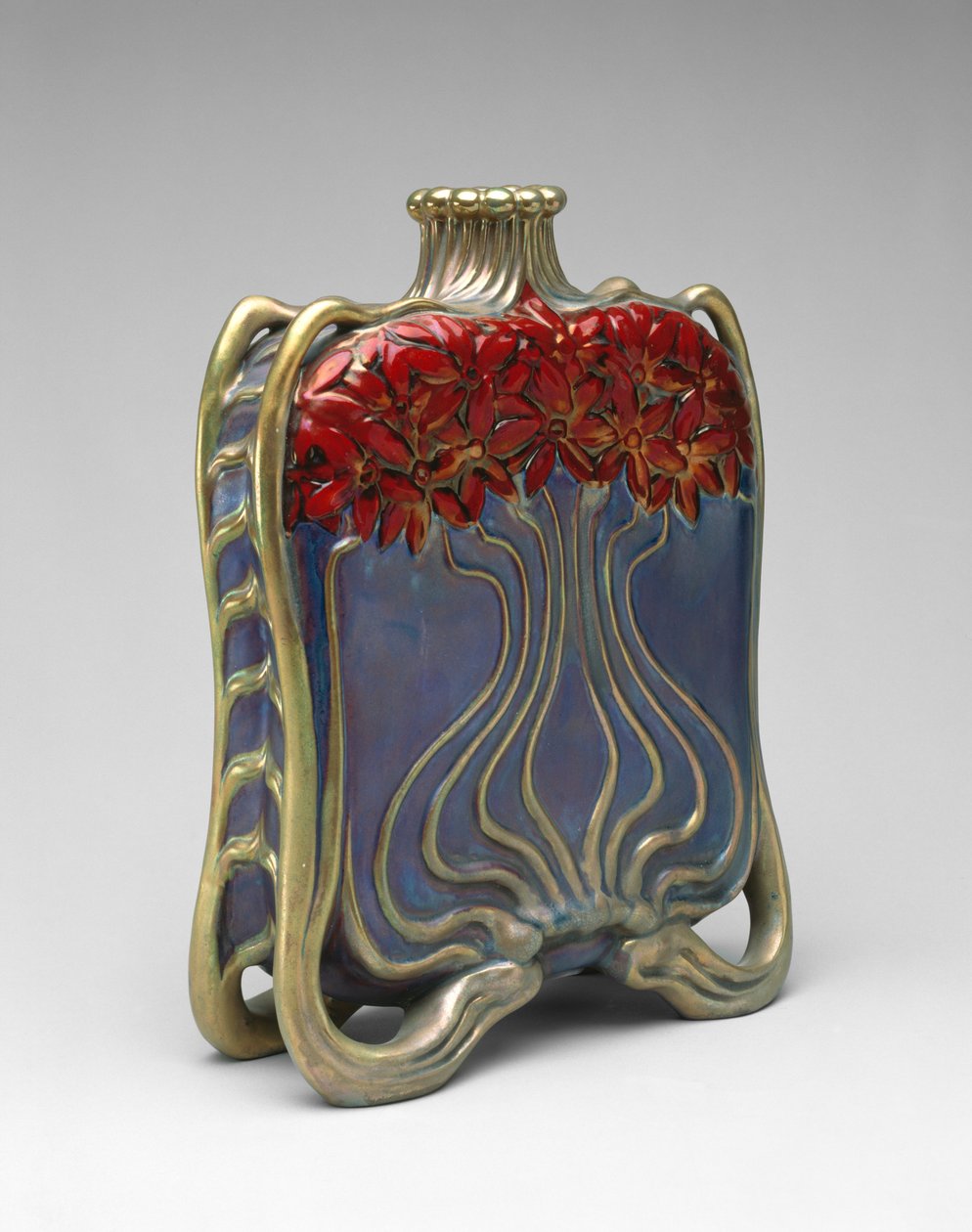Láhev, 1890-1900 (porcelán) od Vilmos Zsolnay