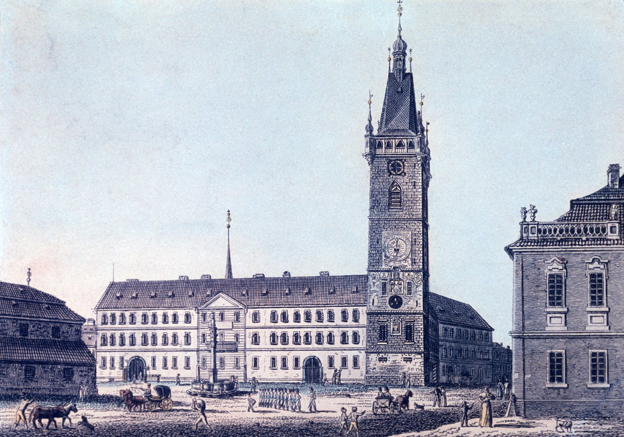 Nová radnice, kolem roku 1830 od Vincenc Morstadt