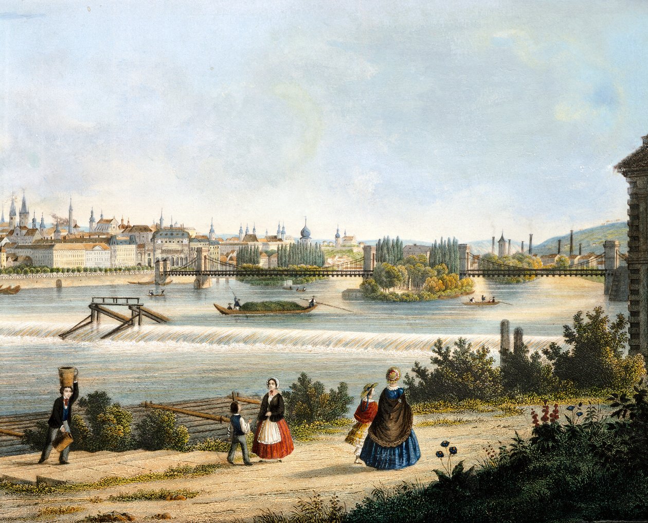 Praha na řece Moldavě (Vltava), Vincent Morstadt, Česká republika od Vincenc Morstadt