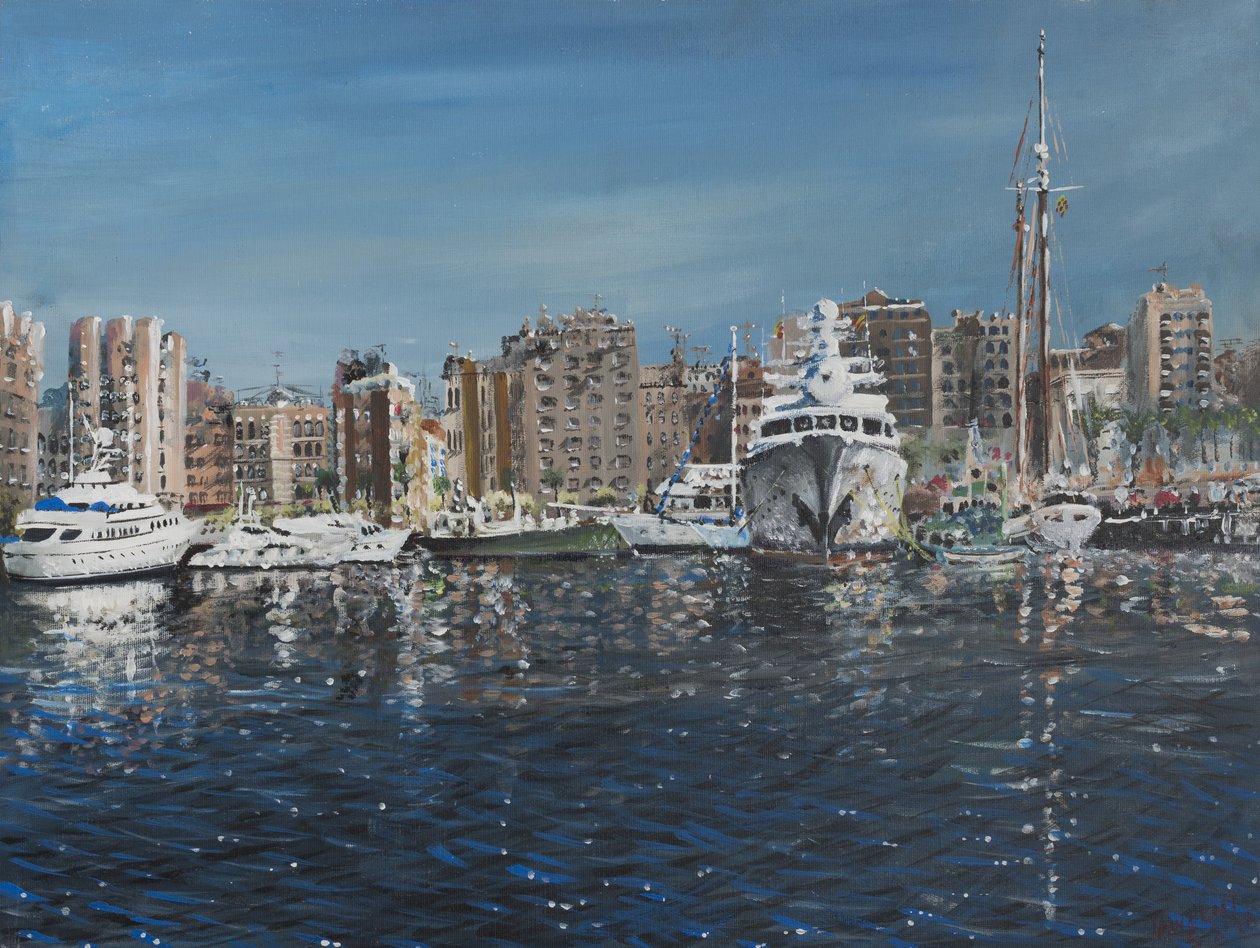 Barcelona, 1998, (akryl na plátně) od Vincent Alexander Booth
