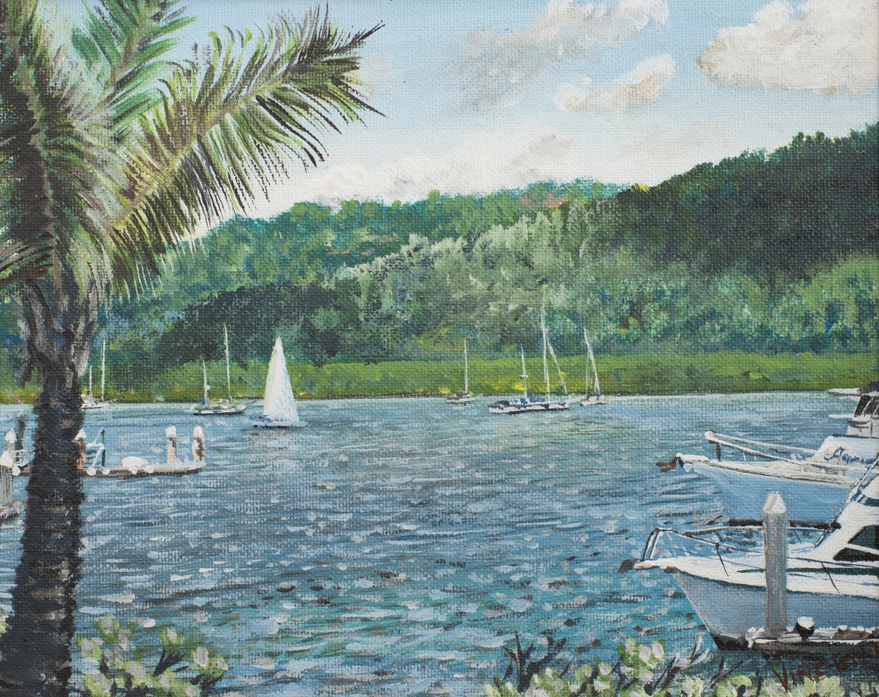 Cairns, Austrálie, 1998, (akryl na plátně) od Vincent Alexander Booth