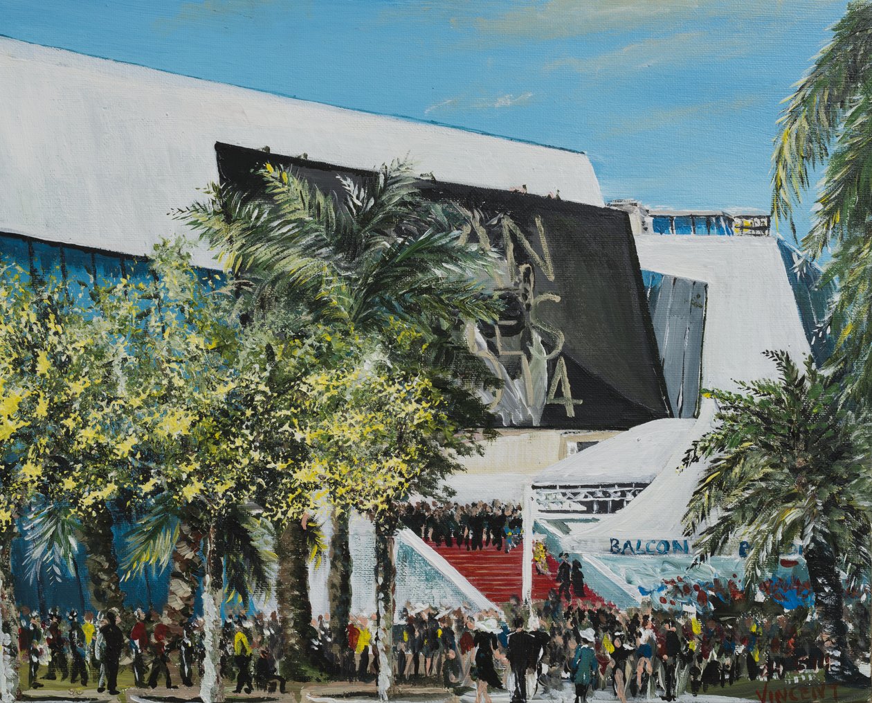 Cannes 2014, 2014, (akryl na plátně) od Vincent Alexander Booth