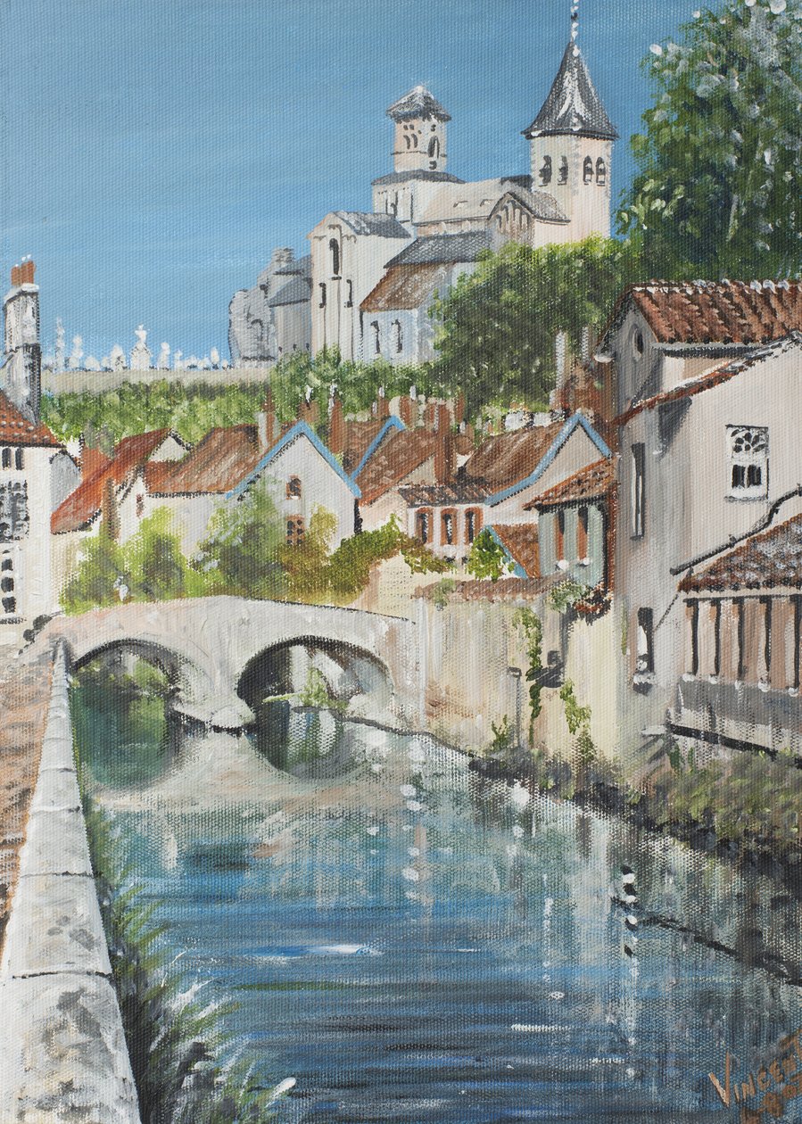 Chattillons sur Seine, Francie, 2007, (akryl na plátně) od Vincent Alexander Booth