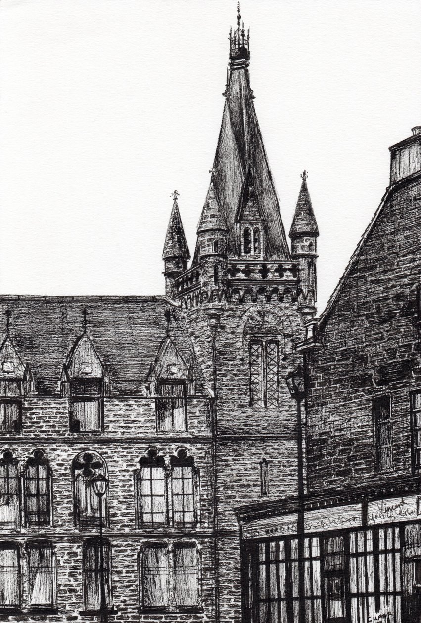 Cupar, 2007, (inkoust na papíře) od Vincent Alexander Booth