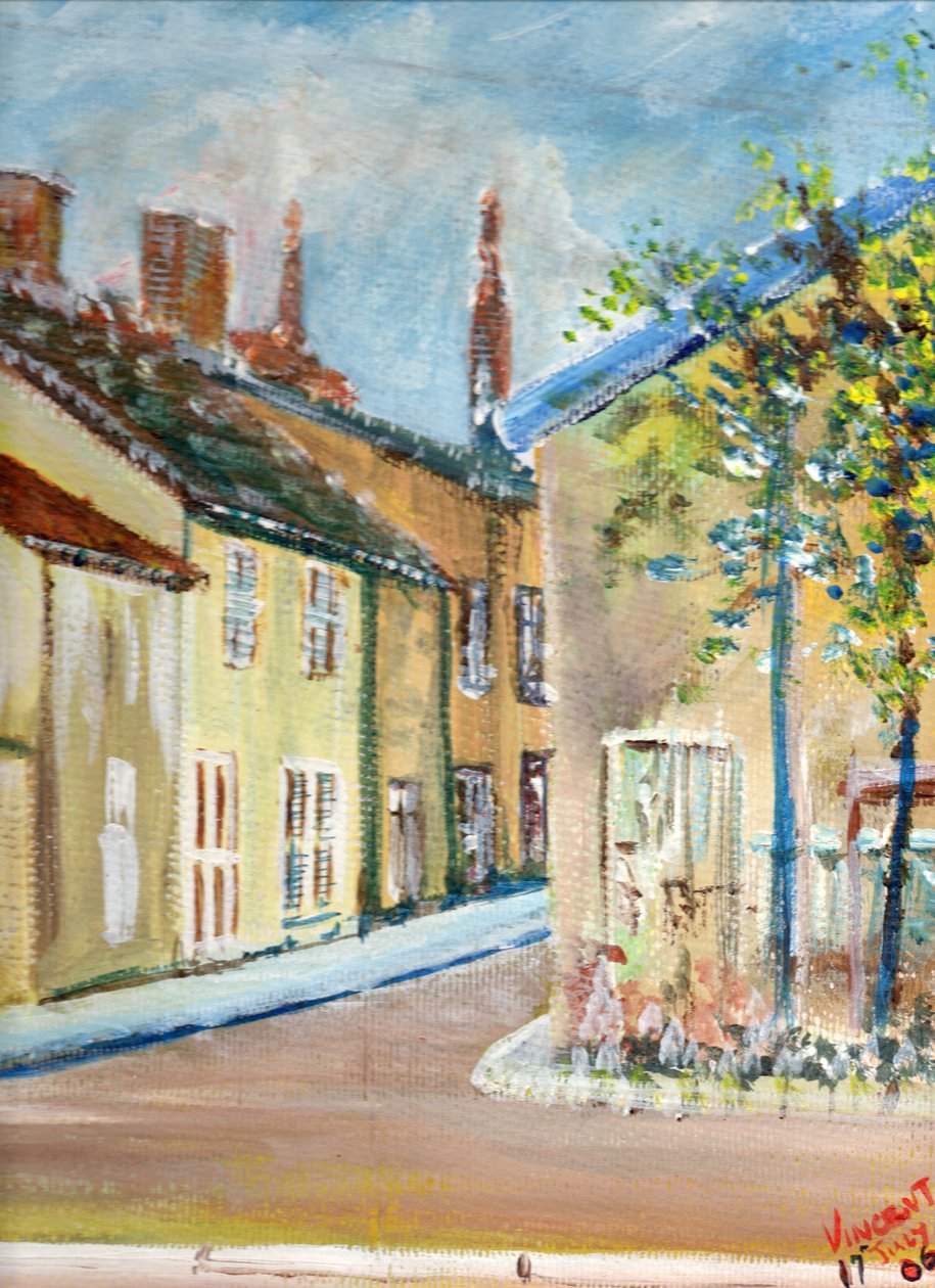 Laignes, Francie, 2006, (akryl na plátně) od Vincent Alexander Booth