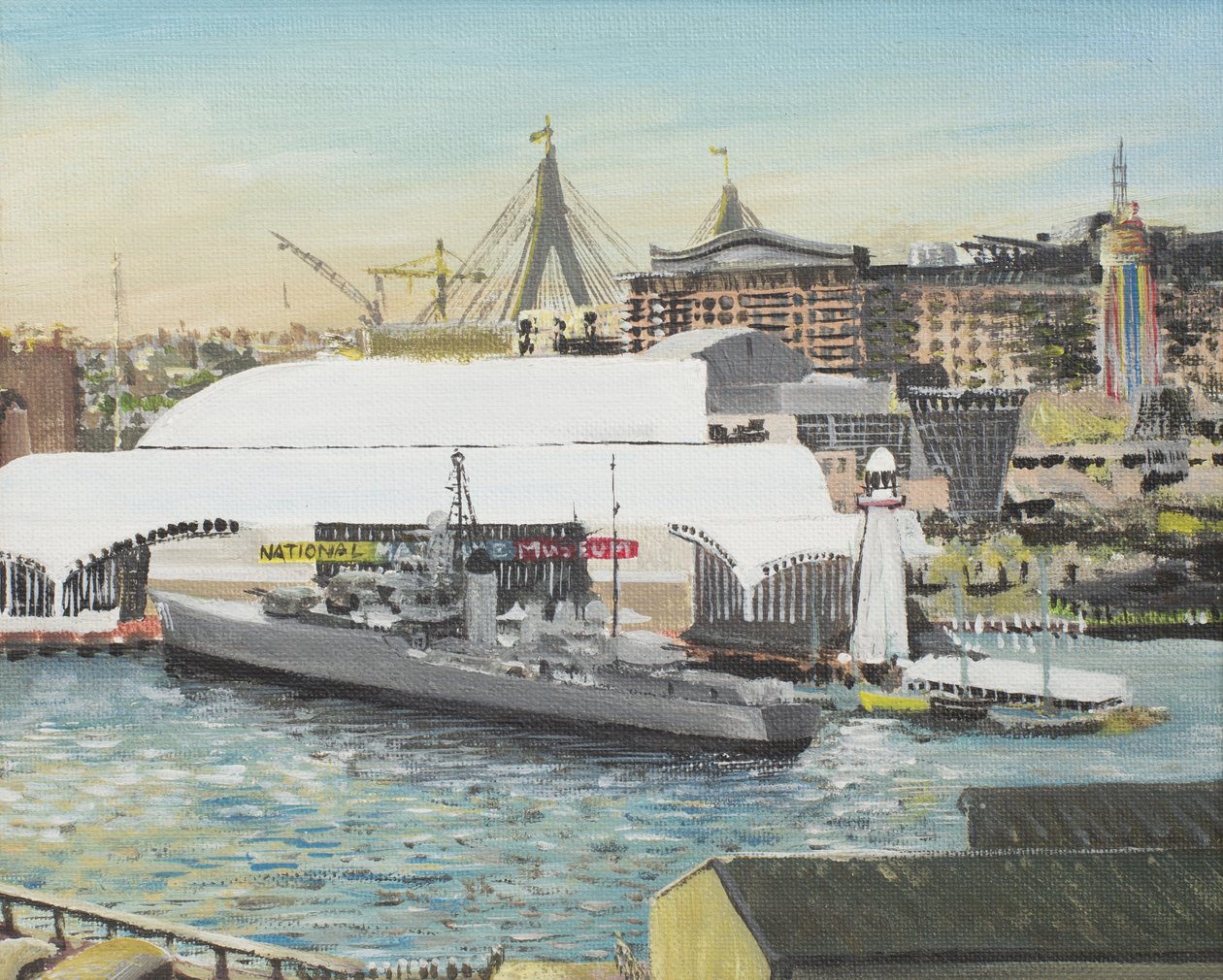 Námořní muzeum v Sydney, 1998, (akryl na plátně) od Vincent Alexander Booth