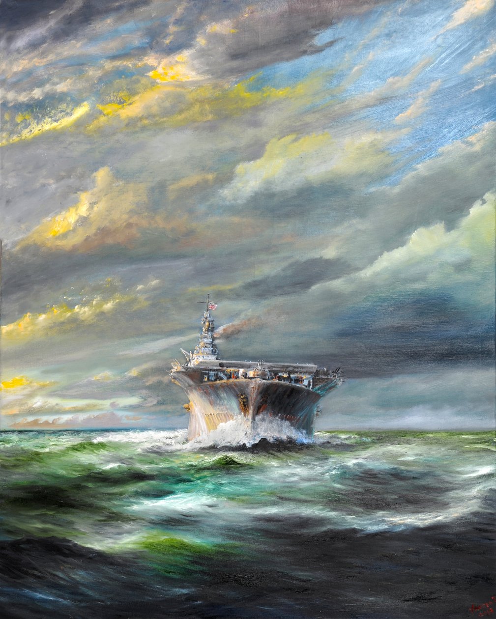 USS Enterprise se vrací na Pearl, 2019, od Vincent Alexander Booth