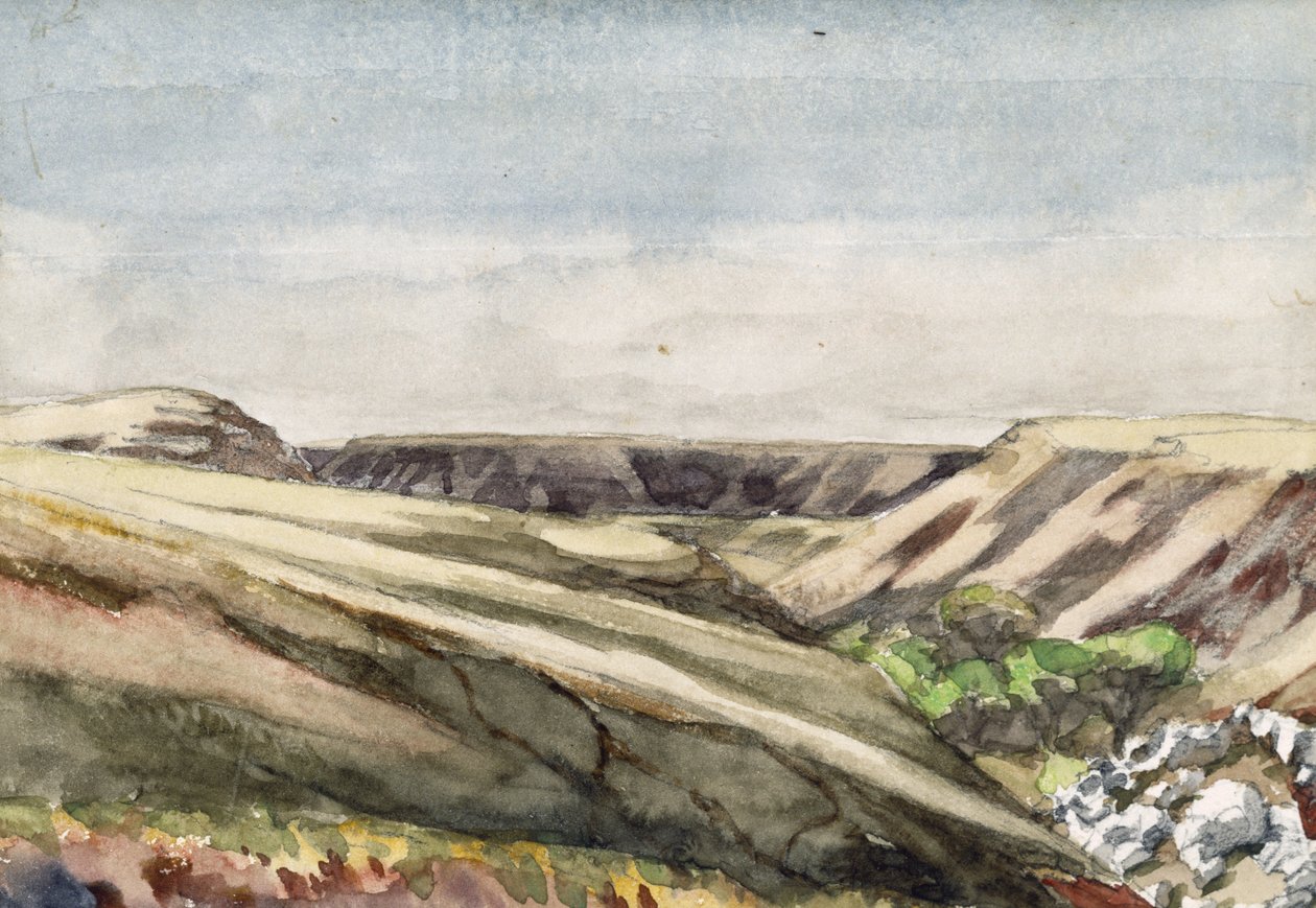 Arizona Mesas, 1869-71 (wc na papíře) od Vincent Colyer