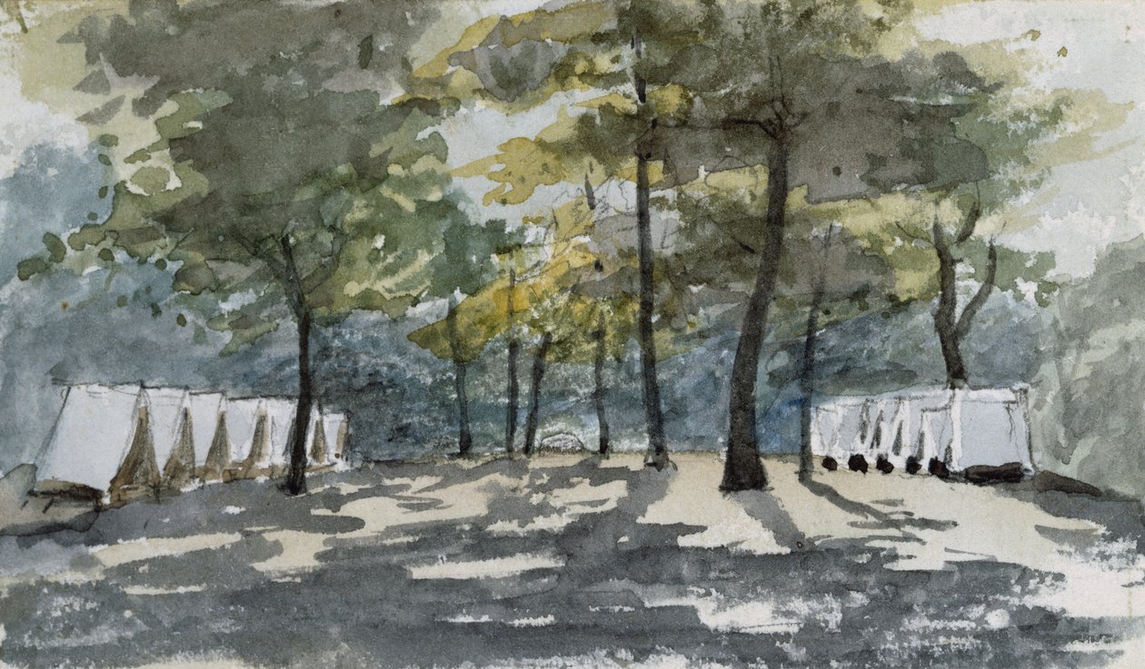 Stany v agentuře, Arizona, 1869-71 (wc na papíře) od Vincent Colyer