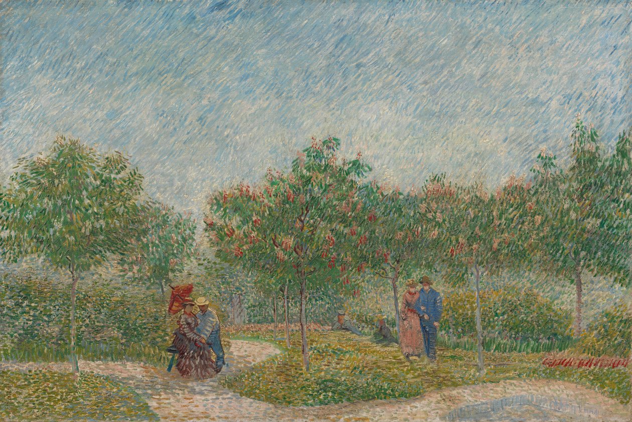 Zahrada s námluvnými páry od Vincent van Gogh