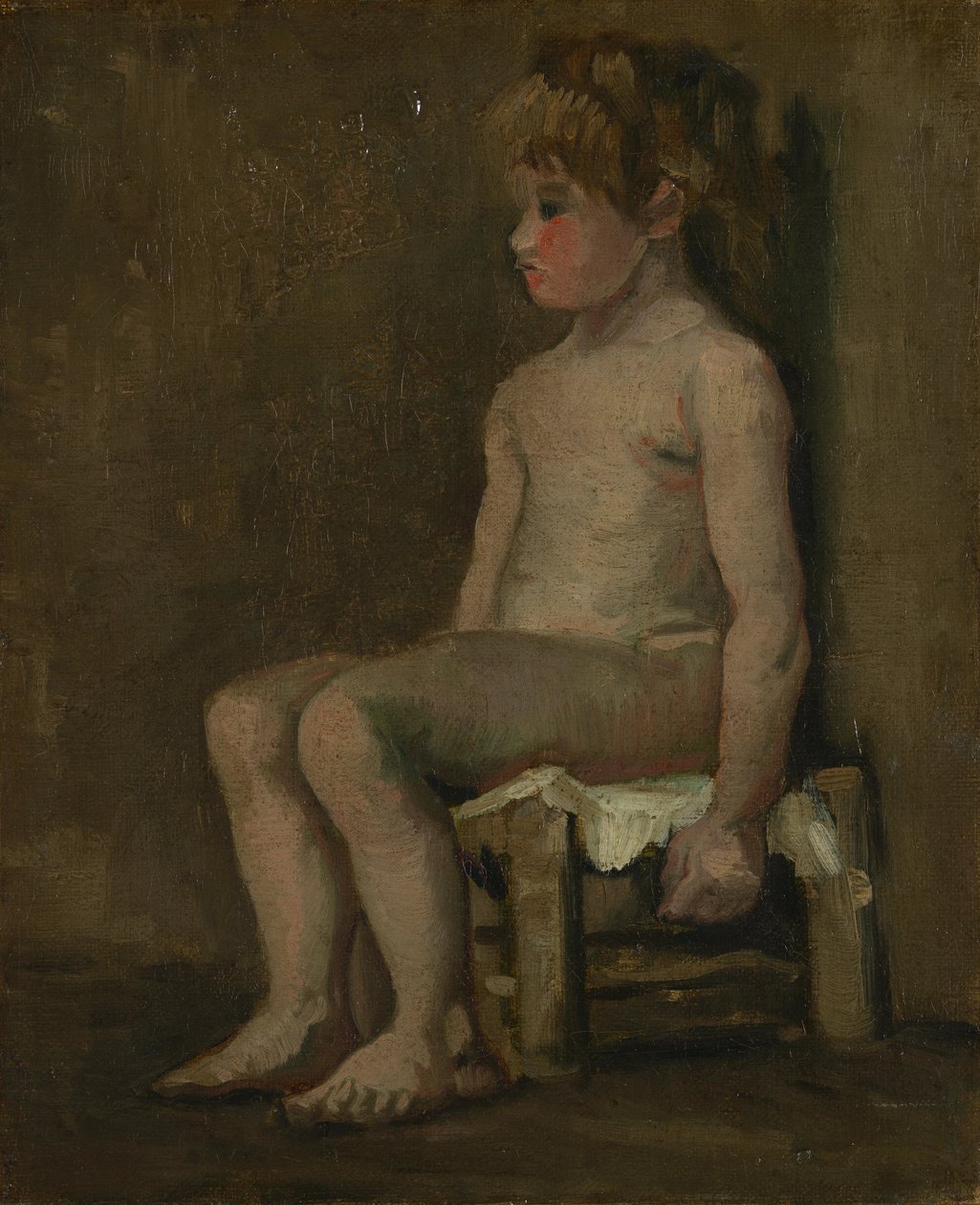 Nahá dívka, sedící od Vincent van Gogh