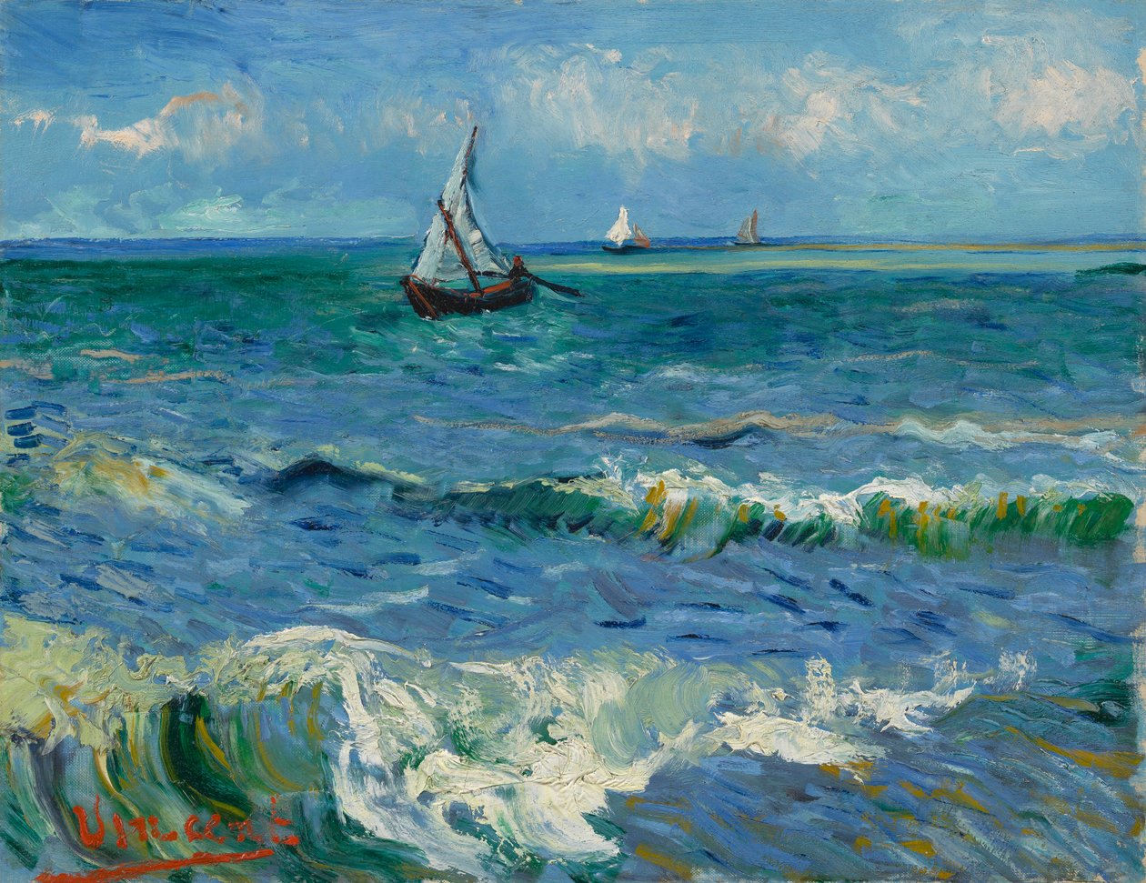Přímořská krajina poblíž Les Saintes-Maries-de-la-Mer od Vincent van Gogh
