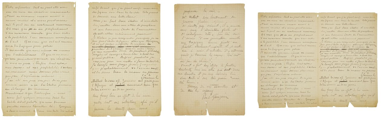 Dopis Vincenta van Gogha a Paula Gauguina Emile Bernardovi od Vincent van Gogh