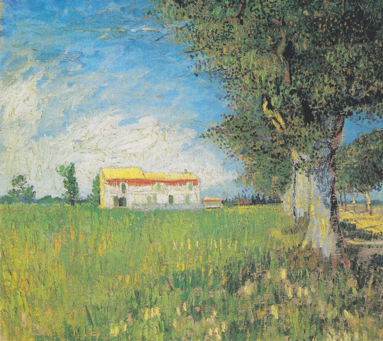 Statek v pšeničném poli od Vincent van Gogh