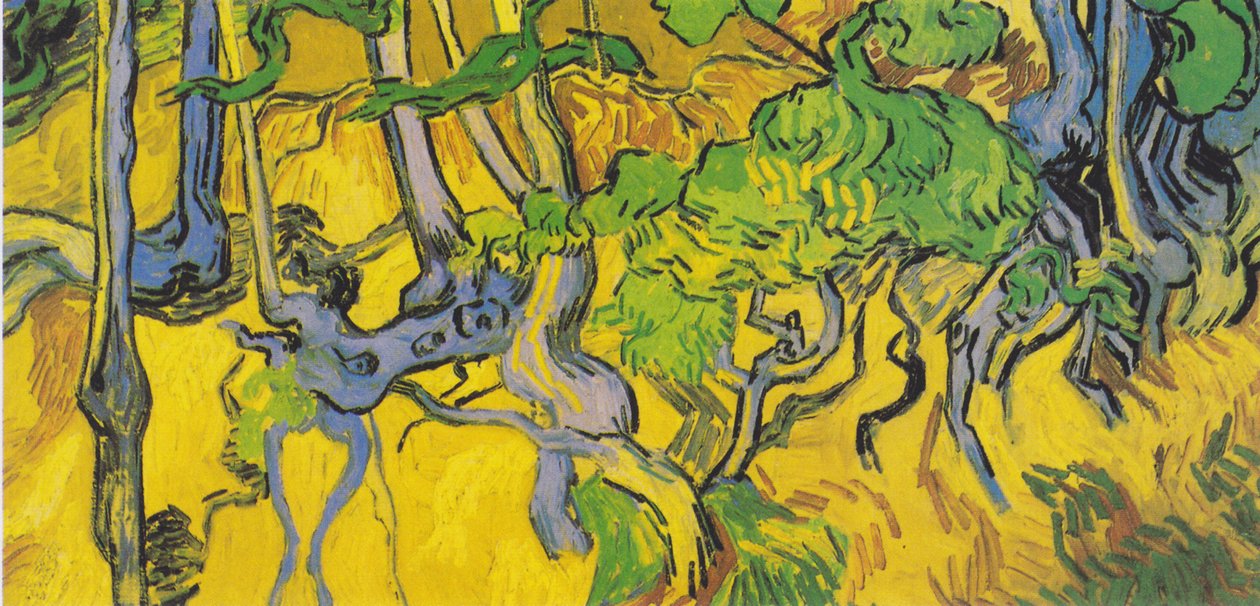 Kořeny stromů a kmeny stromů od Vincent van Gogh