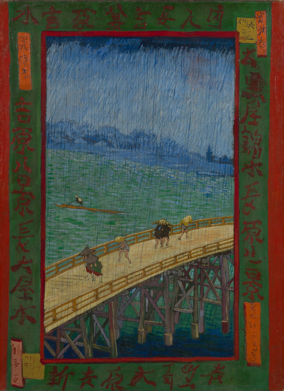 Most v dešti (po Hirošige) od Vincent van Gogh