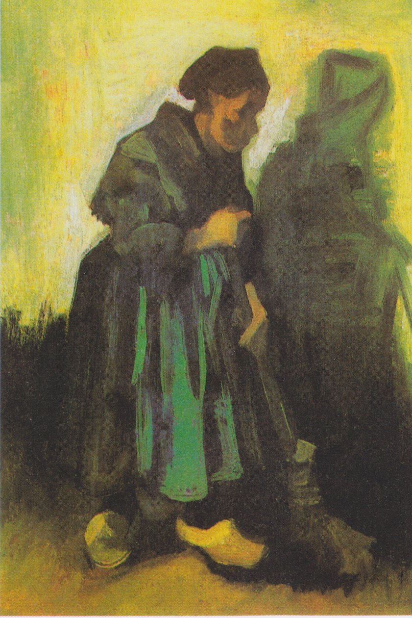 Farmářova manželka zametá chodbu od Vincent van Gogh