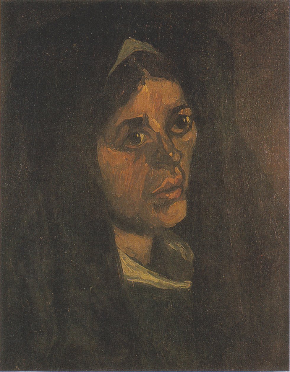 Rolnická žena se zeleným šátkem od Vincent van Gogh