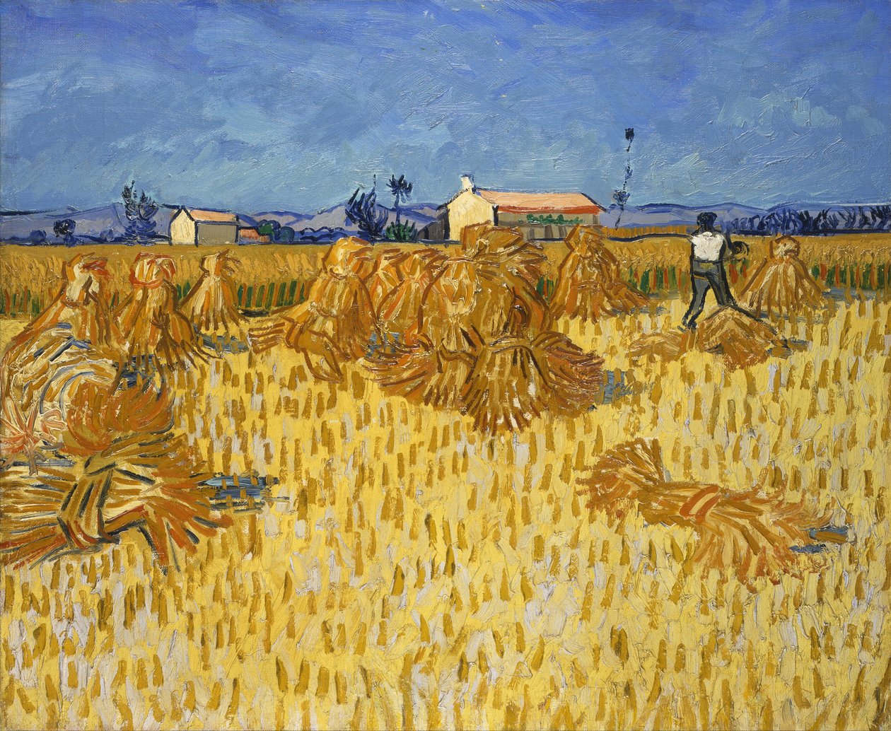 Sklizeň kukuřice v Provence od Vincent van Gogh