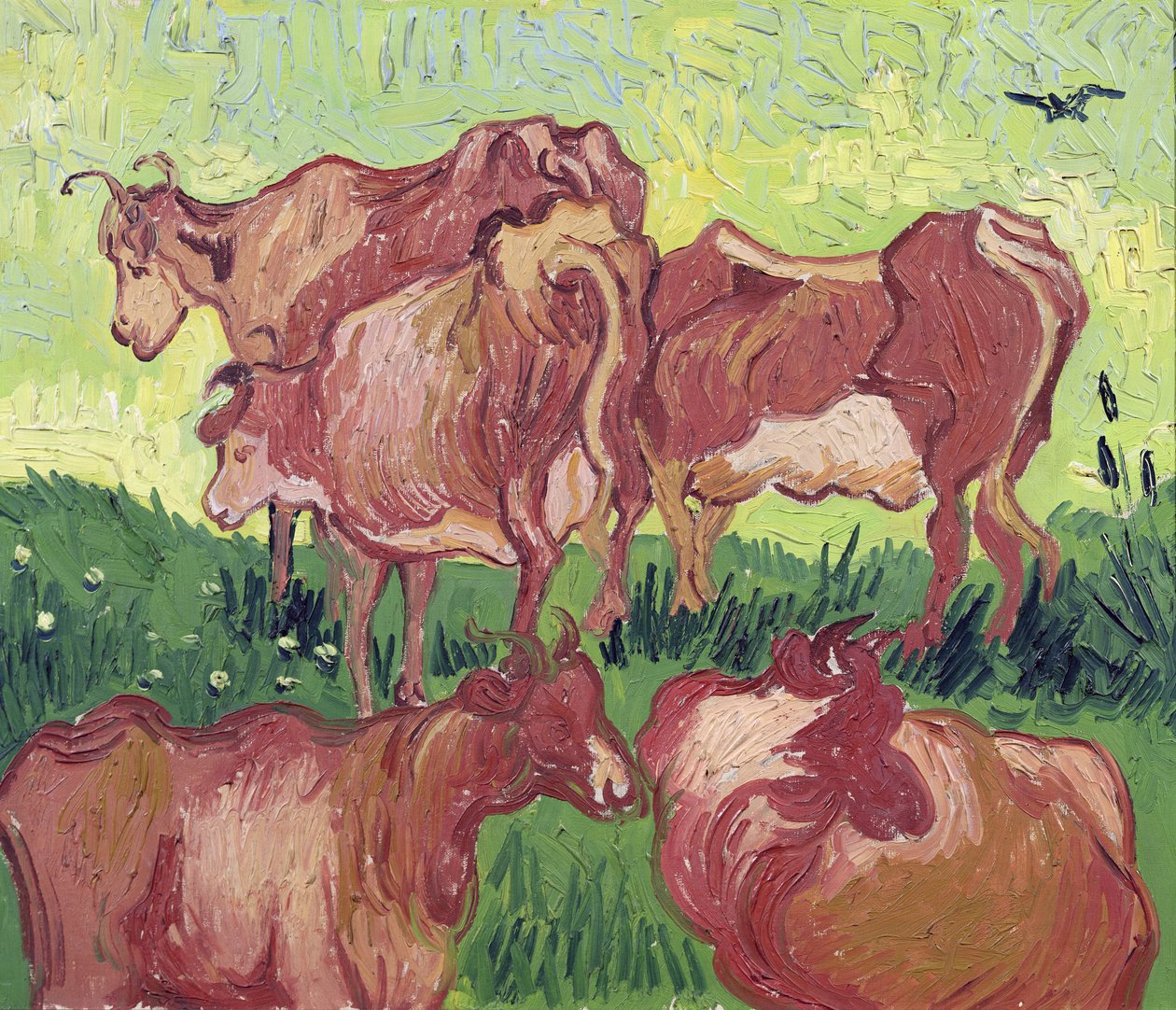 Krávy, 1890 od Vincent van Gogh