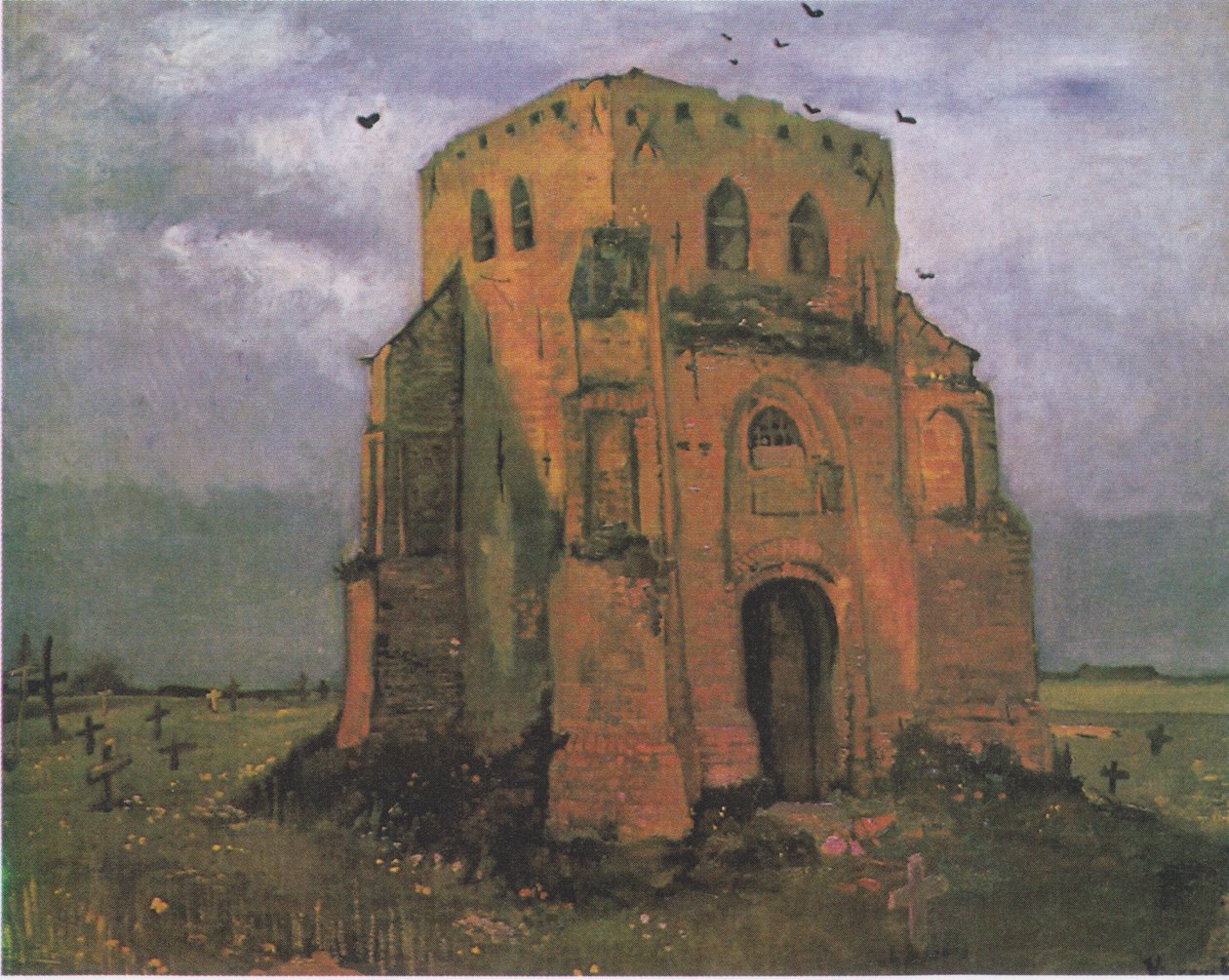 Stará hřbitovní věž v Nuenen3 od Vincent van Gogh