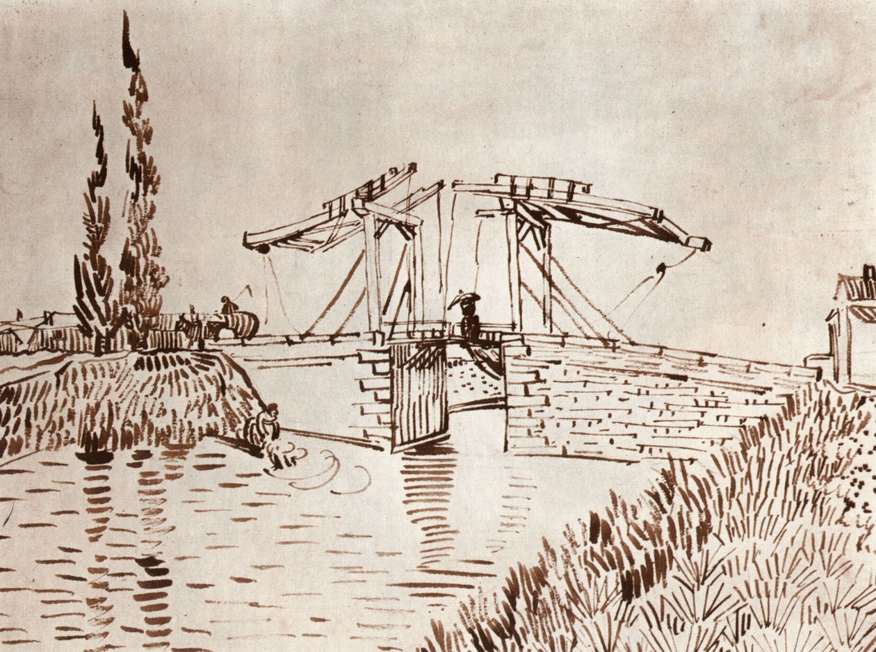 Angloisův most v Arles (padací most) od Vincent van Gogh