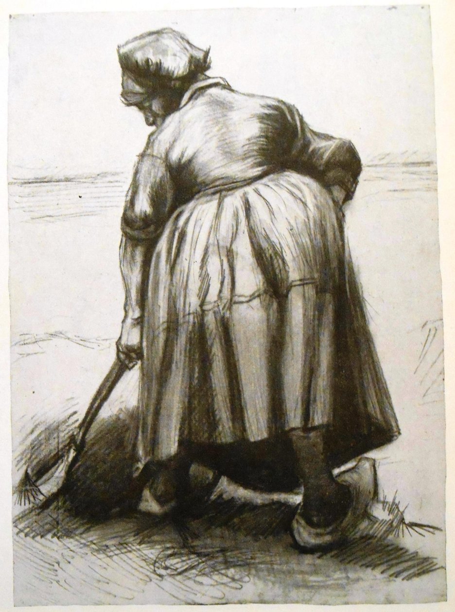 Kopající rolník, při pohledu zezadu od Vincent van Gogh