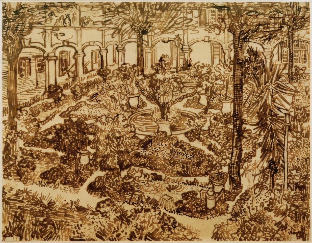 Nemocniční zahrada od Vincent van Gogh