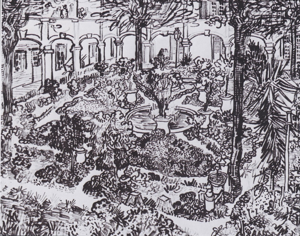 Zahrada nemocnice v Arles od Vincent van Gogh