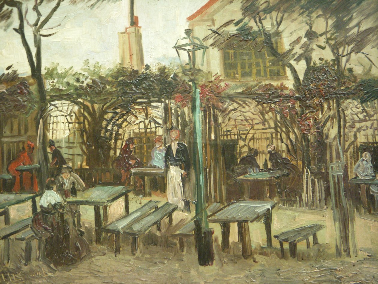 Zahradní bar La Guinguette na Montmartru od Vincent van Gogh
