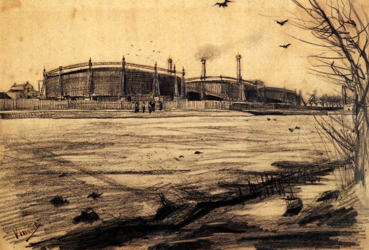 Plynárna (F924) od Vincent van Gogh