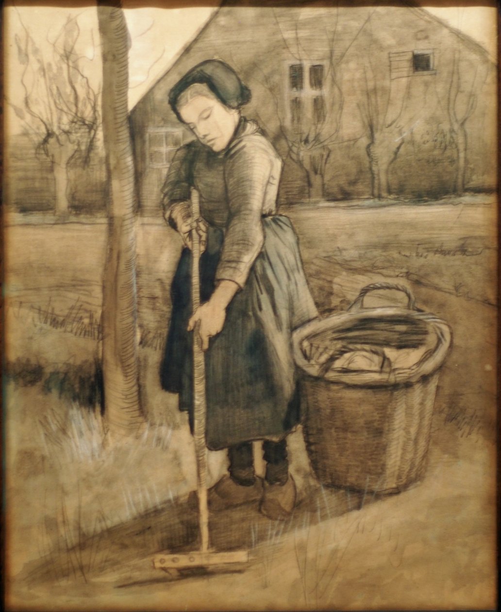 Dívka s hráběmi od Vincent van Gogh