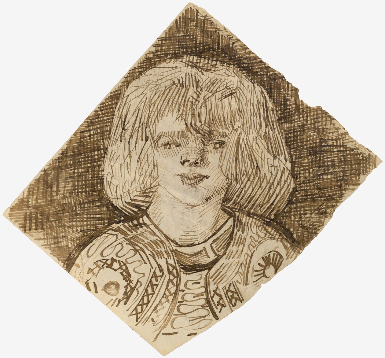 Hlava dívky od Vincent van Gogh