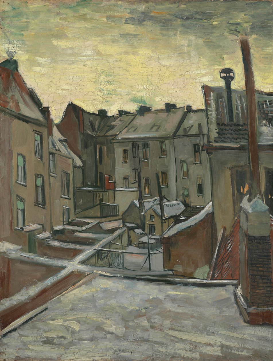 Domy při pohledu zezadu od Vincent van Gogh