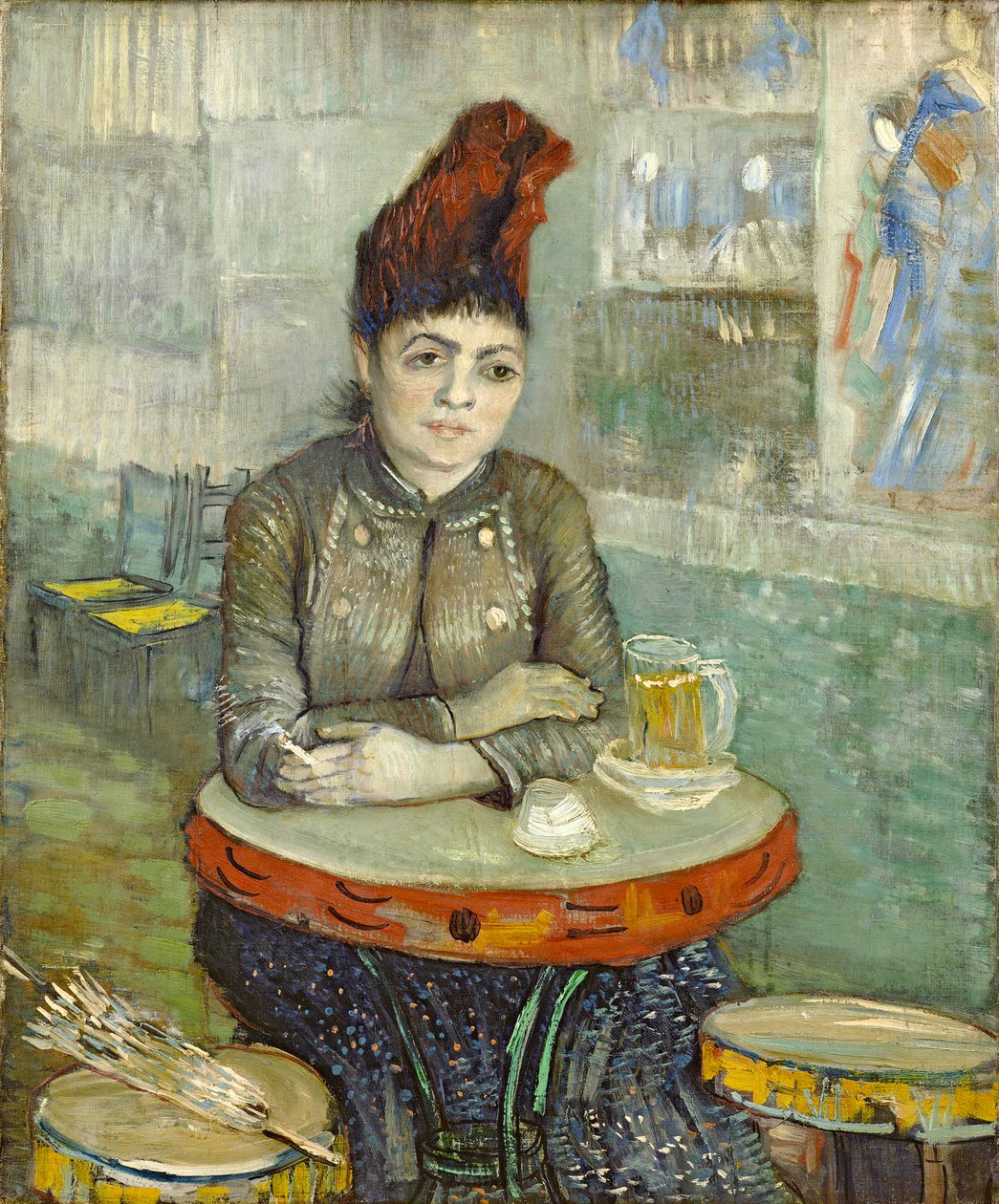 V kavárně: Agostina Segatori v Le tambourin od Vincent van Gogh