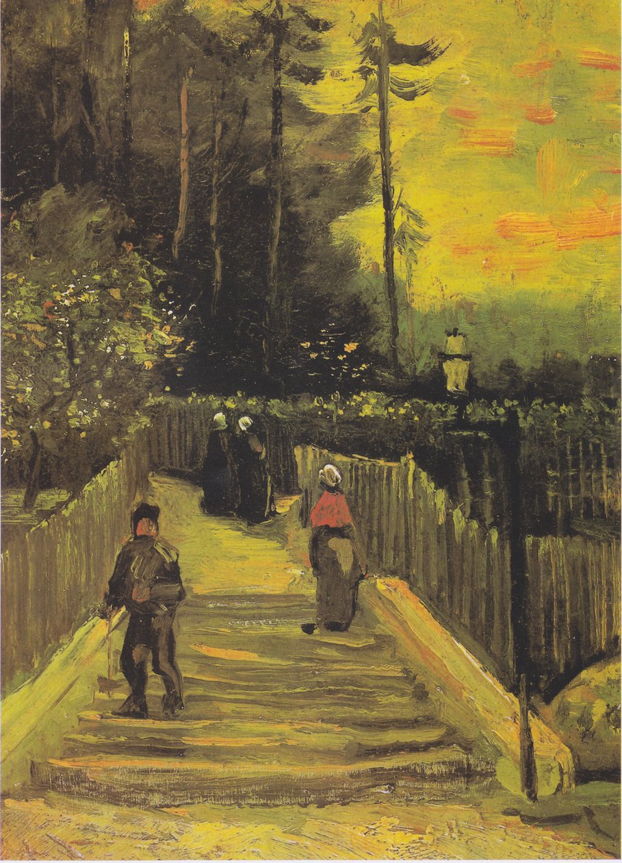 Malá cesta na Montmartru od Vincent van Gogh