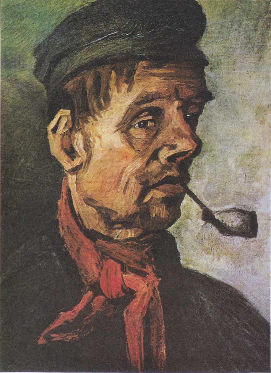 Hlava rolníka s hliněnou dýmkou od Vincent van Gogh