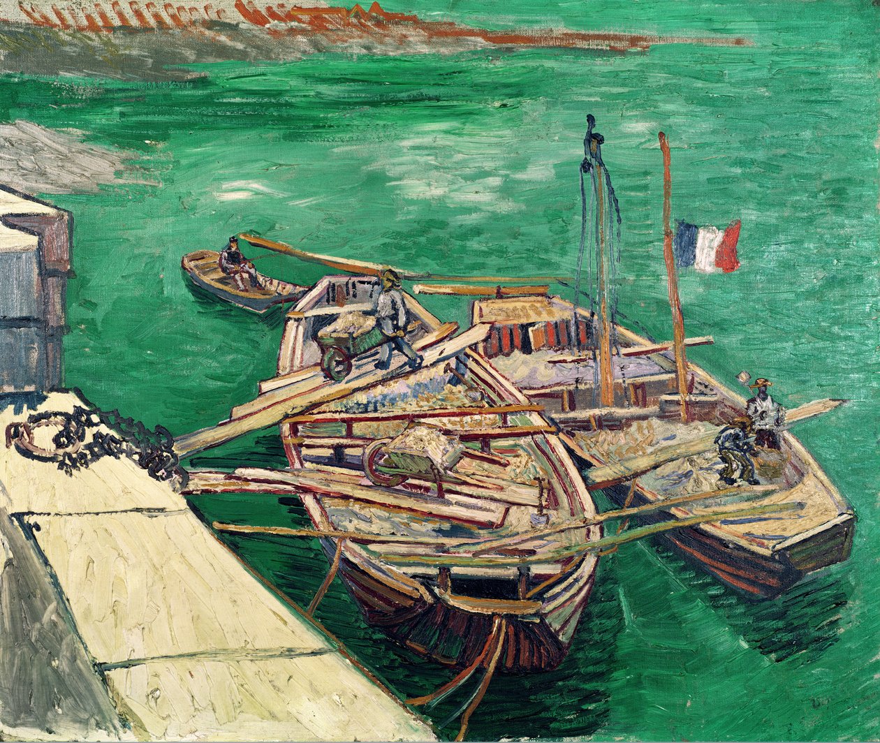 Přistávací plocha s čluny, 1888 od Vincent van Gogh